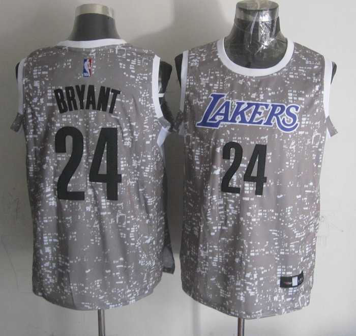 Los Angeles Lakers #24 Kobe Bryant Gray City Luminous Stitched Jersey,We sell and wholesale Los Angeles Lakers #24 Kobe Bryant Gray City Luminous Stitched Jersey on line form chian!
